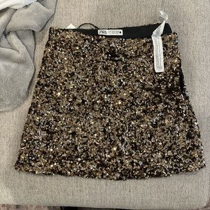 Zara sequin skirt NWT